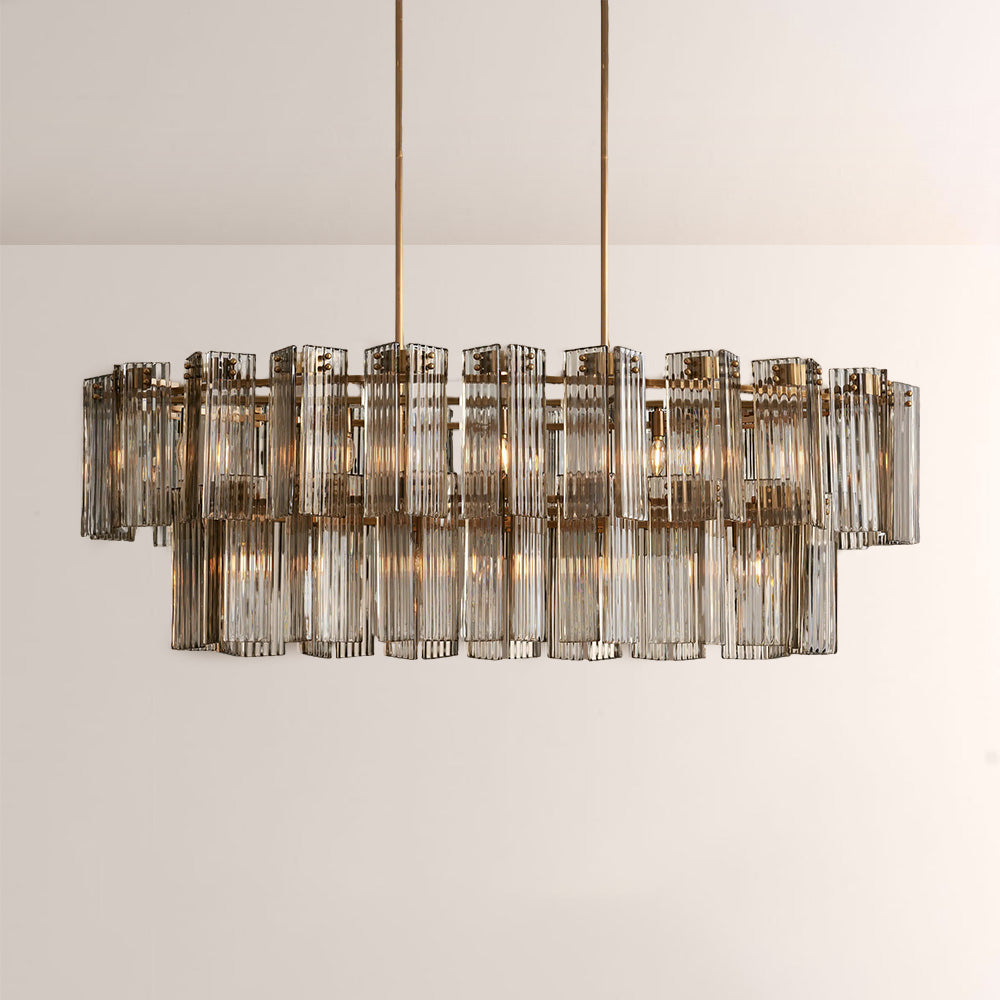 Art Glass Delsia Linear Chandelier