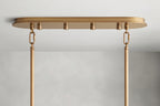 Art Glass Delsia Linear Chandelier 51.5" - kimoylights