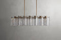 Art Glass Delsia Linear Chandelier 51.5" - kimoylights