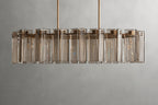 Art Glass Delsia Linear Chandelier 51.5" - kimoylights