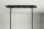 Art Glass Delsia Linear Chandelier 51.5" - kimoylights