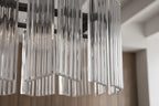 Art Glass Delsia Linear Chandelier 51.5" - kimoylights