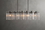 Art Glass Delsia Linear Chandelier 51.5" - kimoylights