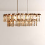 Art Glass Delsia Linear Chandelier