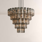 Art Glass Delsia Round Chandelier 60"