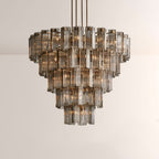 Art Glass Delsia Round Chandelier 60"