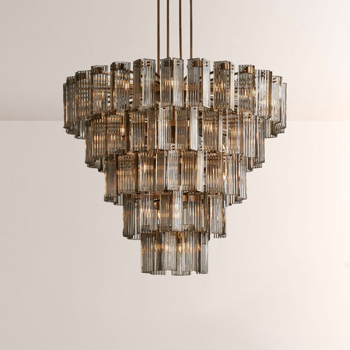 Art Glass Delsia Round Chandelier 60"