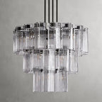 Art Glass Delsia Round Chandelier 38" - kimoylights