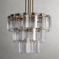 Art Glass Delsia Round Chandelier 38" - kimoylights