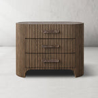 Aston Fluted 3-Drawer Nightstand