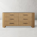 Aston Fluted 6-Drawer Dresser