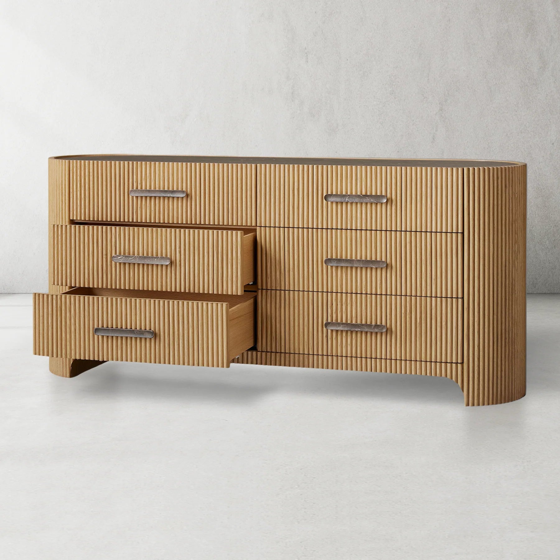 crimped gold leaf low dresser CB2 Crimped Gold Leaf Wardrobe | CB2 - $1304 | Kashew