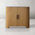 Aston Fluted Demilune Accent Cabinet