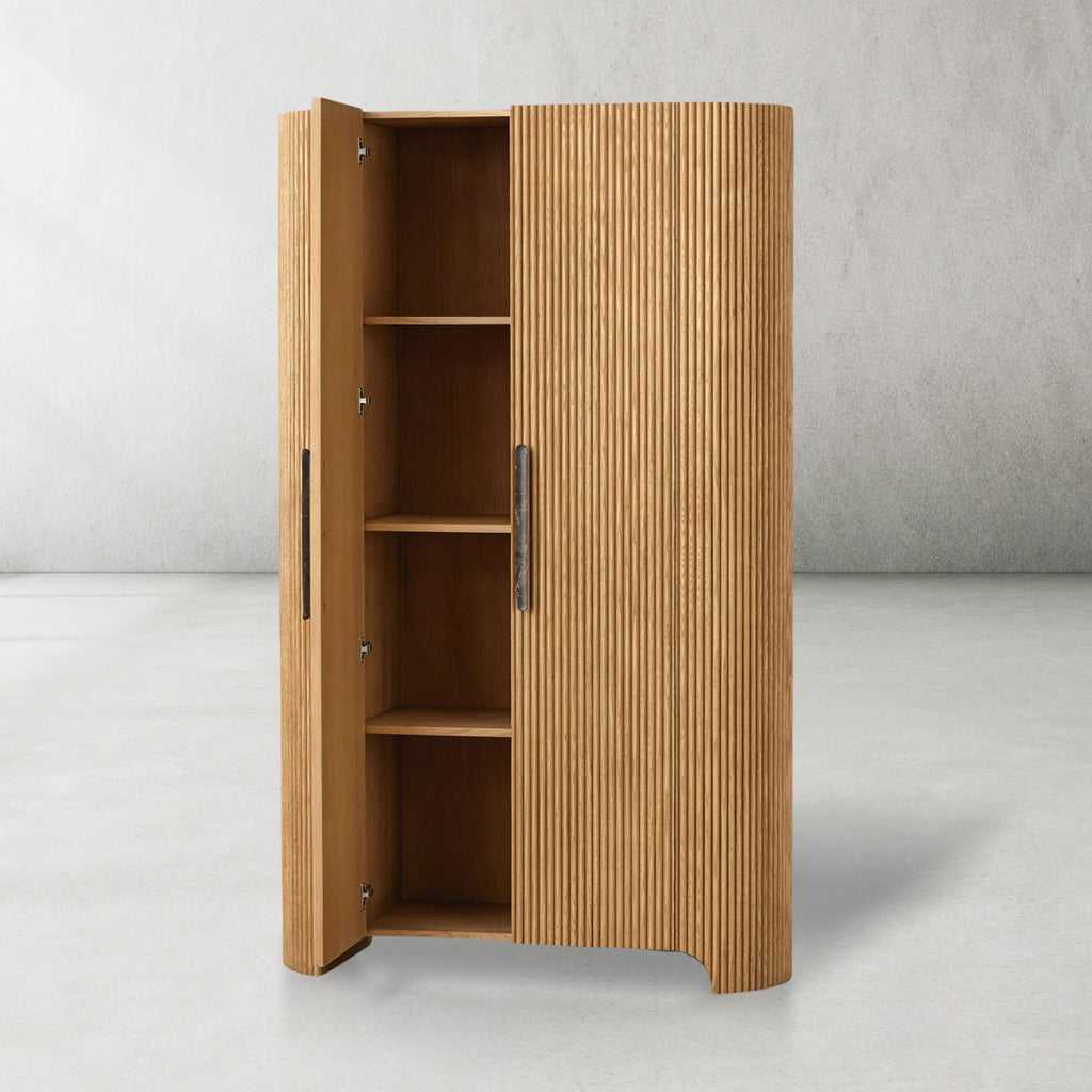 Storage Cabinets Led Rounded Aston Fluted Rounded Storage Cabinet,modern home bar cabinet – kimoylights