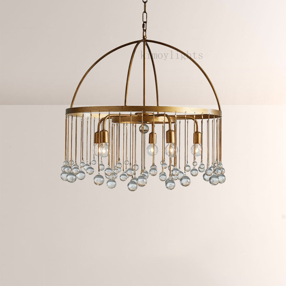 Aubluxe Round Two-Tier Chandelier