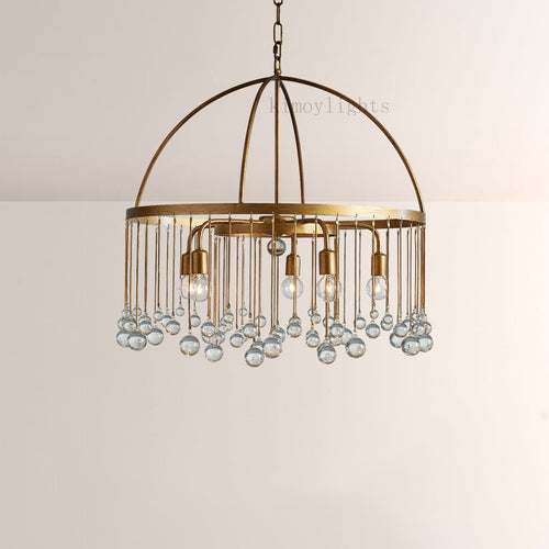 Aubluxe Round Two-Tier Chandelier