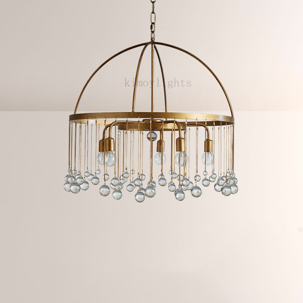 Aubluxe Round Two-Tier Chandelier