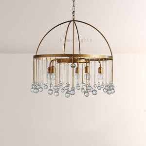 Aubluxe Round Two-Tier Chandelier
