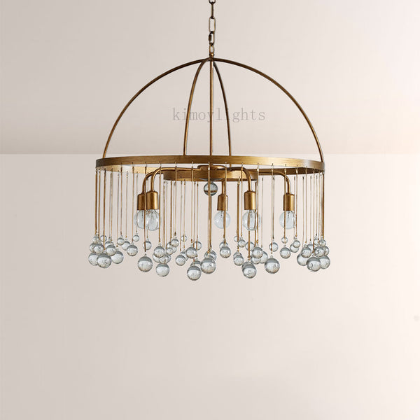 Aubluxe Round Two-Tier Chandelier