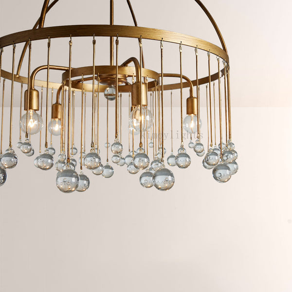 Aubluxe Round Two-Tier Chandelier