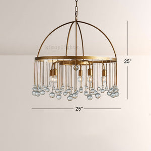 Aubluxe Round Two-Tier Chandelier