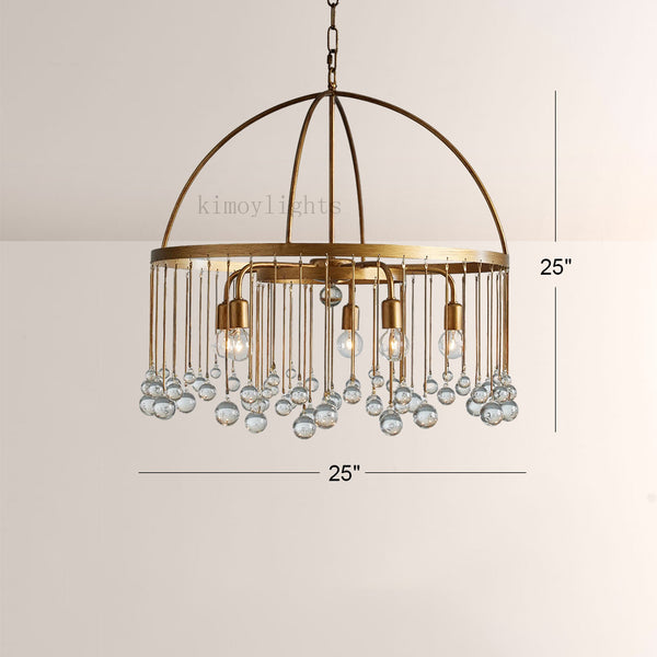 Aubluxe Round Two-Tier Chandelier