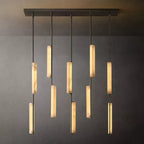 Audubon Alabaster Linear Chandelier 54"
