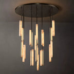 Audubon Alabaster Round Chandelier 56"