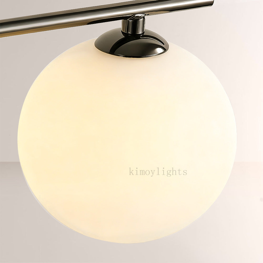 AuraVessel Balance-Arm Marble Base Globe Table Lamp