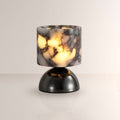 AuraVessel Cylindrical Marble Glow Accent Lamp
