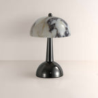 AuraVessel Dome-Shade Marble Table Lamp