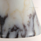 AuraVessel Stone-Tone Tapered Shade Table Lamp