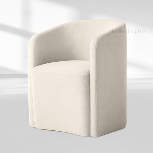 Aurelie Barrelback Fabric Dining Armchair