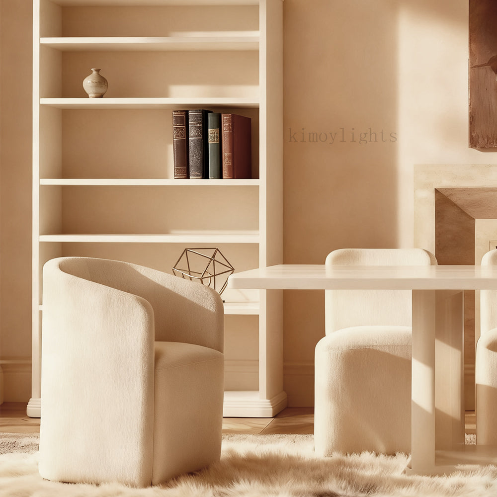 Aurelie Barrelback Fabric Dining Armchair