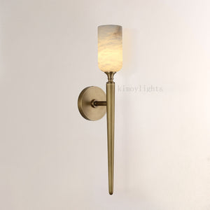 Axis Alabaster 1 Light Wall Sconce 21.6H