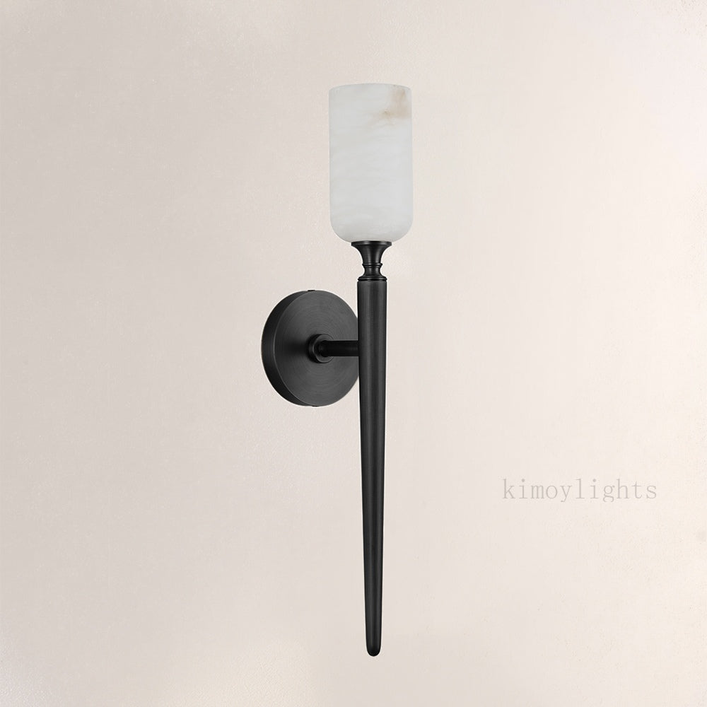 Axis Alabaster 1 Light Wall Sconce 21.6H