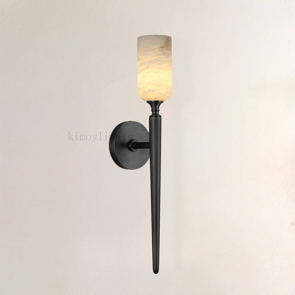 Axis Alabaster 1 Light Wall Sconce 21.6H