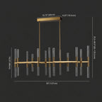 Halle 26-Light LED Chandelier（Customized） - kimoylights