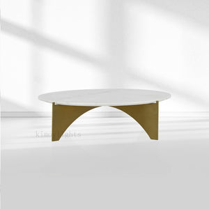 Baleno Marble and Brass Coffee Table