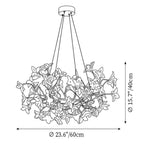 Begonia Living Room Chandelier  - kimoylights