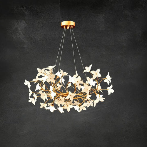 Begonia Living Room Chandelier - kimoylights