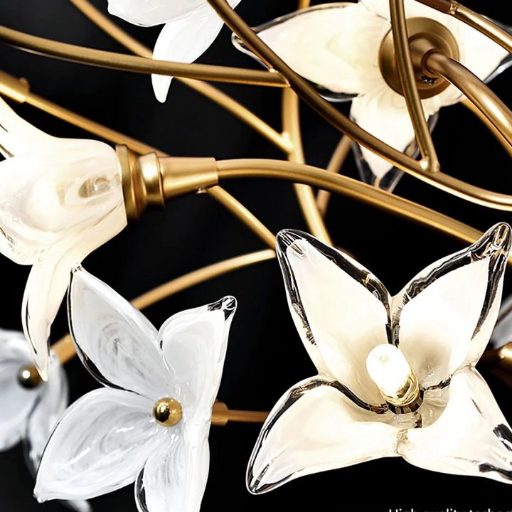 Begonia Living Room Chandelier  - kimoylights