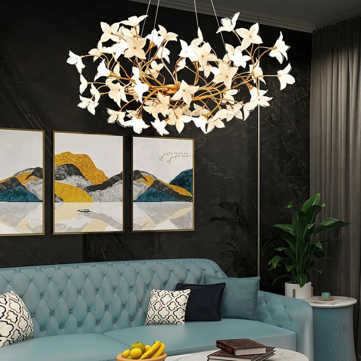 Begonia Living Room Chandelier  - kimoylights