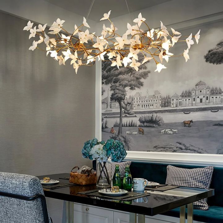Begonia Living Room Chandelier - kimoylights
