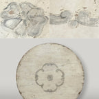 Bianco Hand-Painted Round Pedestal Dining Table