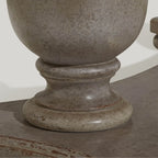 Bianco Reclaimed Wood Extendable Double Pedestal Dining Table