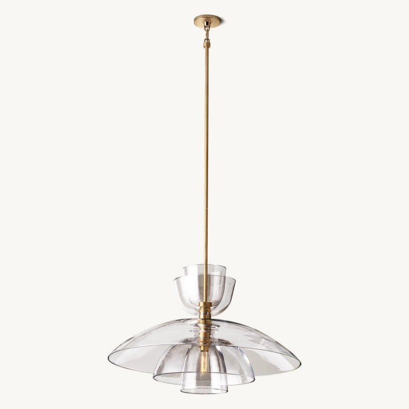 Blon Clear Glass Cloche Grand Pendant