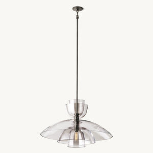 Blon Clear Glass Cloche Grand Pendant