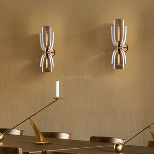 Blon Clear Glass Cloche Grand Sconce