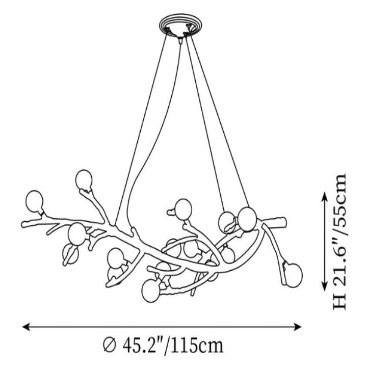 Boho Tree Branch Modern Chandelier - kimoylights